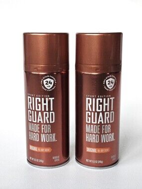 Right Guard Sport Edition Original Deodorant Spray 8.5 oz Lot of 2 New 24HR Odor